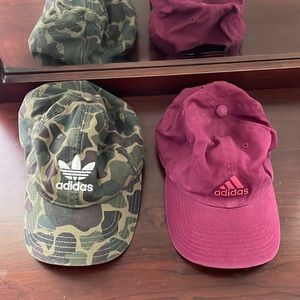 Two Adidas Baseball Hats